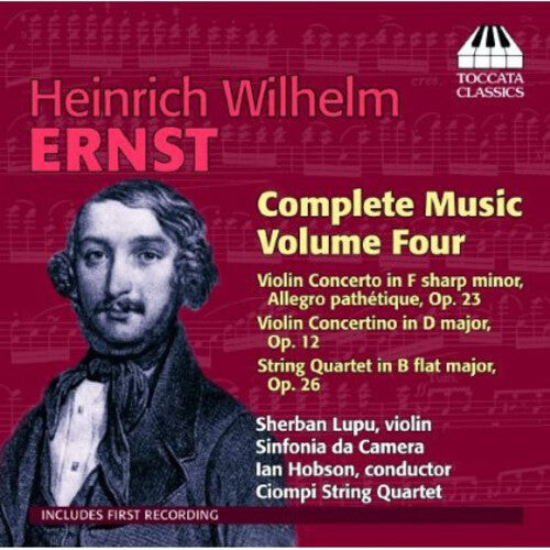

CD диск Ernst / Lupu / Orchestra Da Camera / Hobson: Complete Music 4