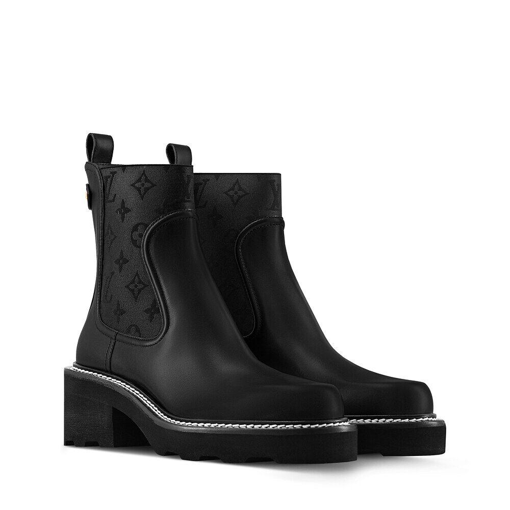 Ботильоны LV Beaubourg Louis Vuitton, черный