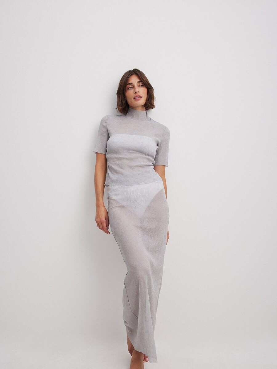 

Юбка NA-KD Skirt, серый