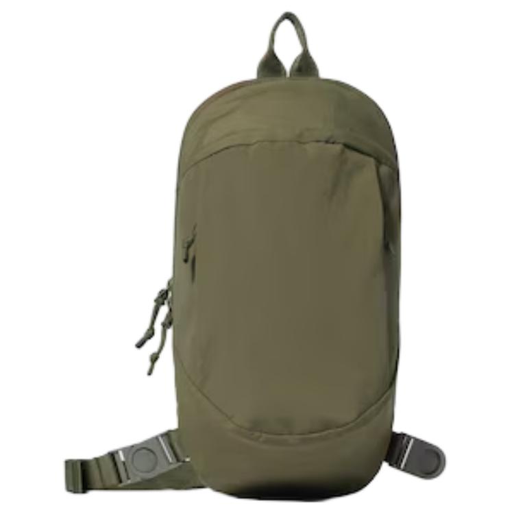 

UNIQLO Нейлоновая поясная сумка мужская оливкового цвета, Olive Green