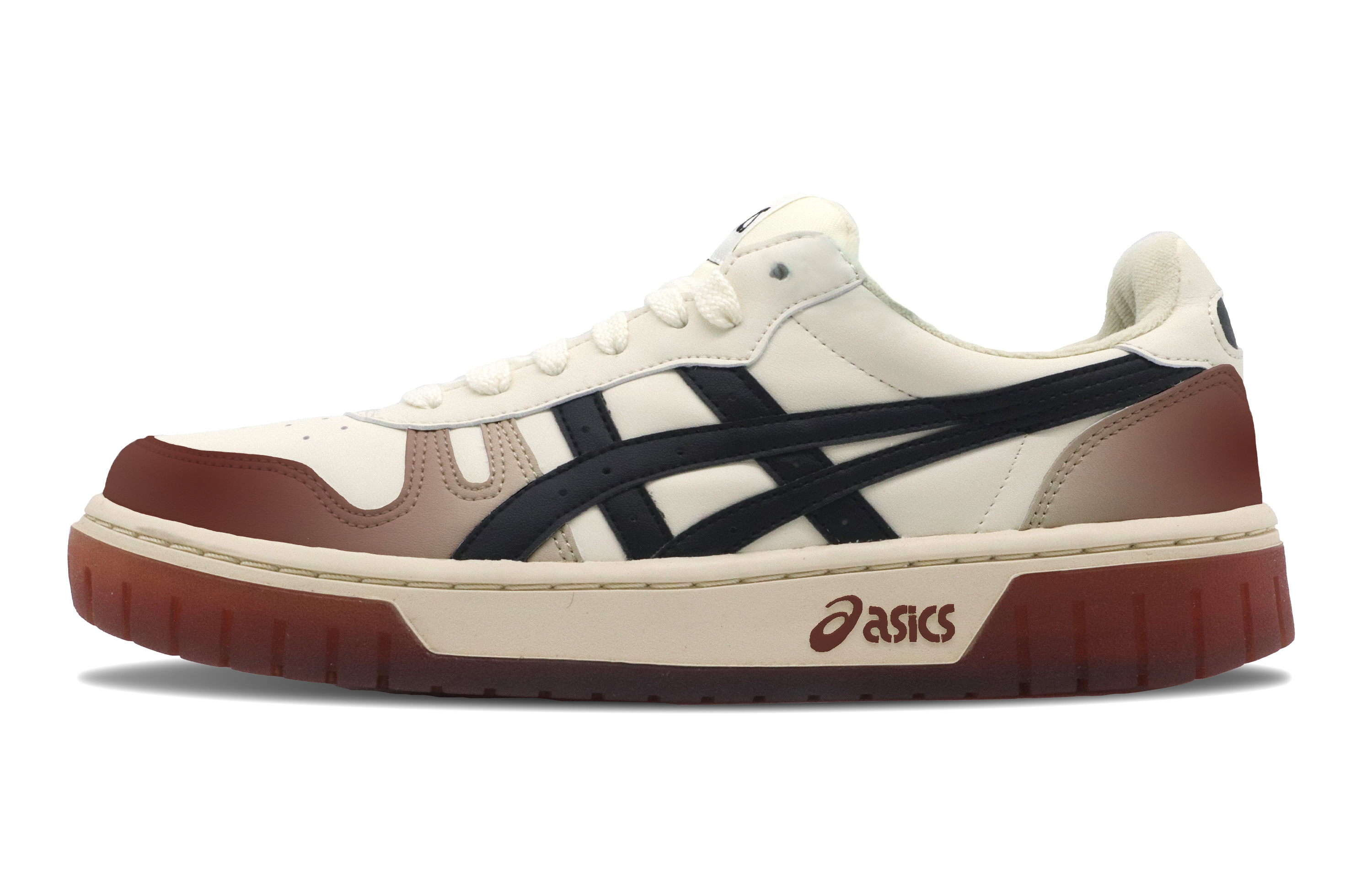 

Кроссовки Asics Court MZ Skateboarding Shoes Unisex Low-top Angora/True Brown/Black, черный