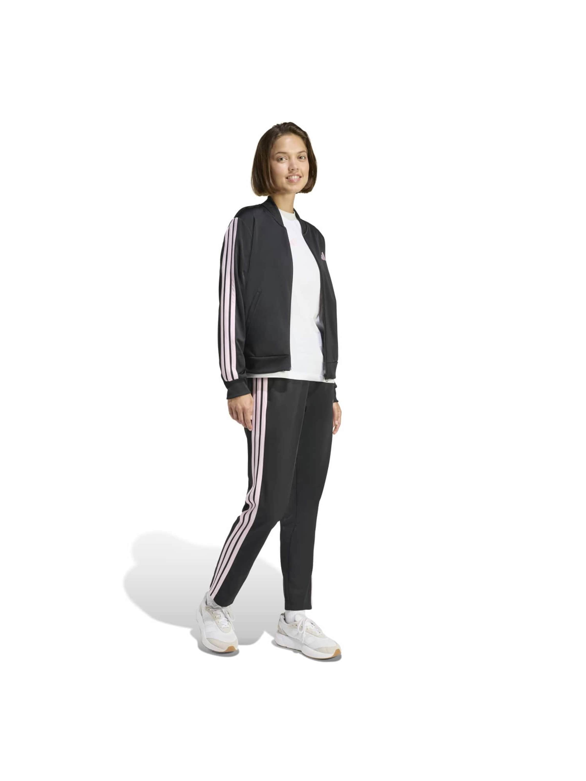 Adidas Sportswear Спортивный костюм 'Essenitals' в черном цвете — фото 3