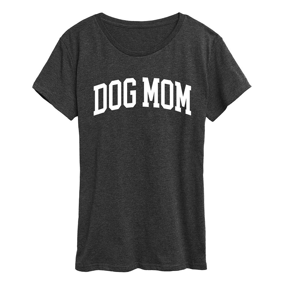 

Женская футболка с рисунком Dog Mom Collegiate Licensed Character, цвет Heather Charcoal