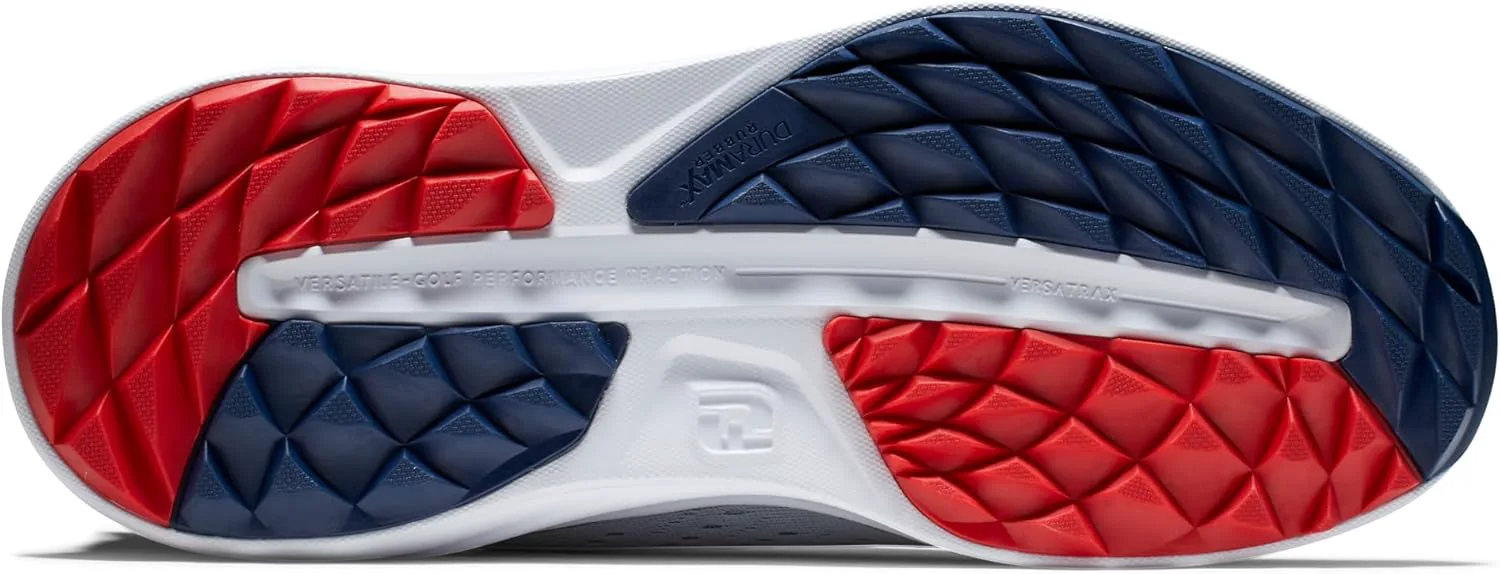 Мужские гольф-туфли FootJoy FJ Flex XP предыдущего сезона, серый/темно-синий/красный — фото 3