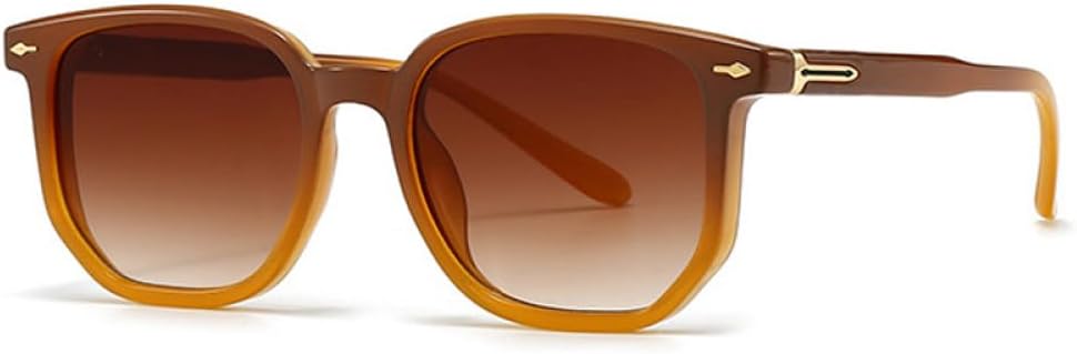 

-Модные солнцезащитные очки квадратной формы с многоугольными линзами для женщин, градиентные линзы UV400, винтажные солнцезащитные очки для мужчин с заклепками MTZJH, One Color