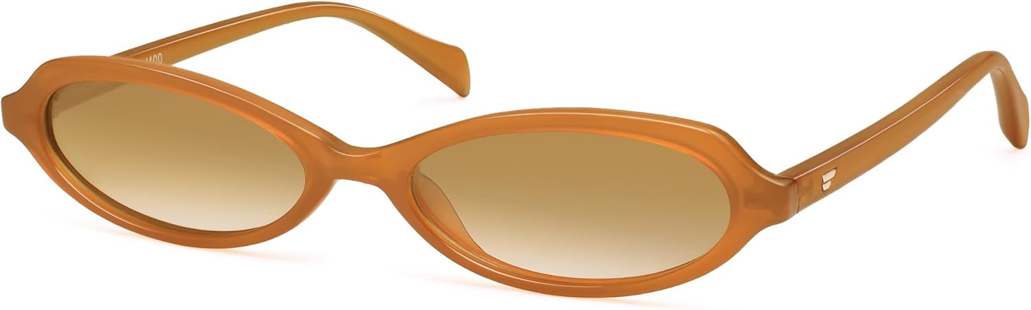 

Поляризованные ретро-солнцезащитные очки VANLINKER овальной формы для женщин, маленькие, стильные, в винтажном стиле 90-х, модные, узкие, в стиле Y2K, VL9873, C5 Honey Yellow Frame/Gradient Yellow Lenses