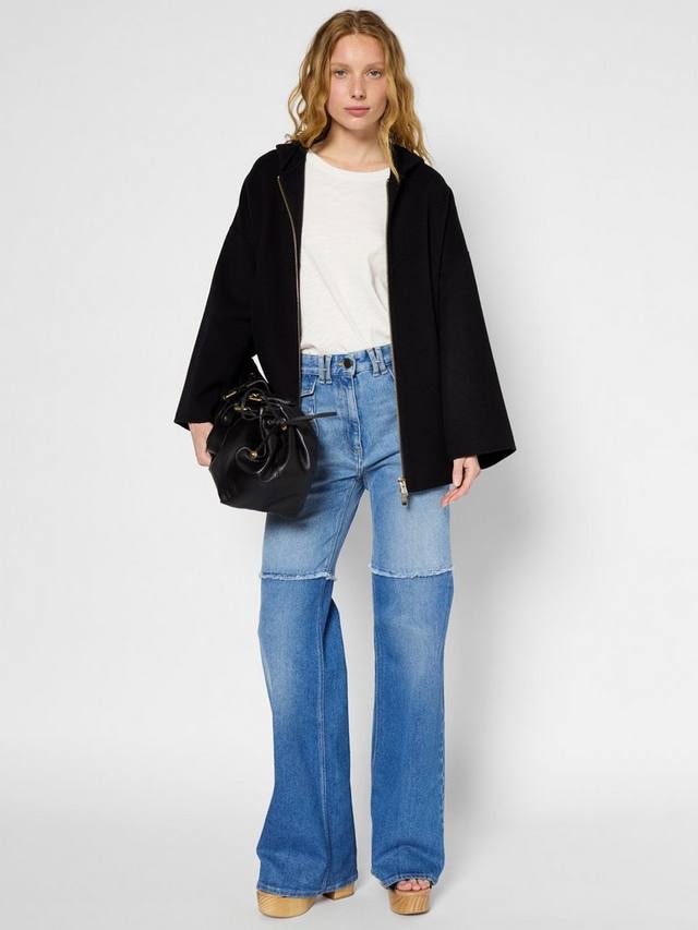 

Куртка на молнии из чистой шерсти solene Gerard Darel, черный