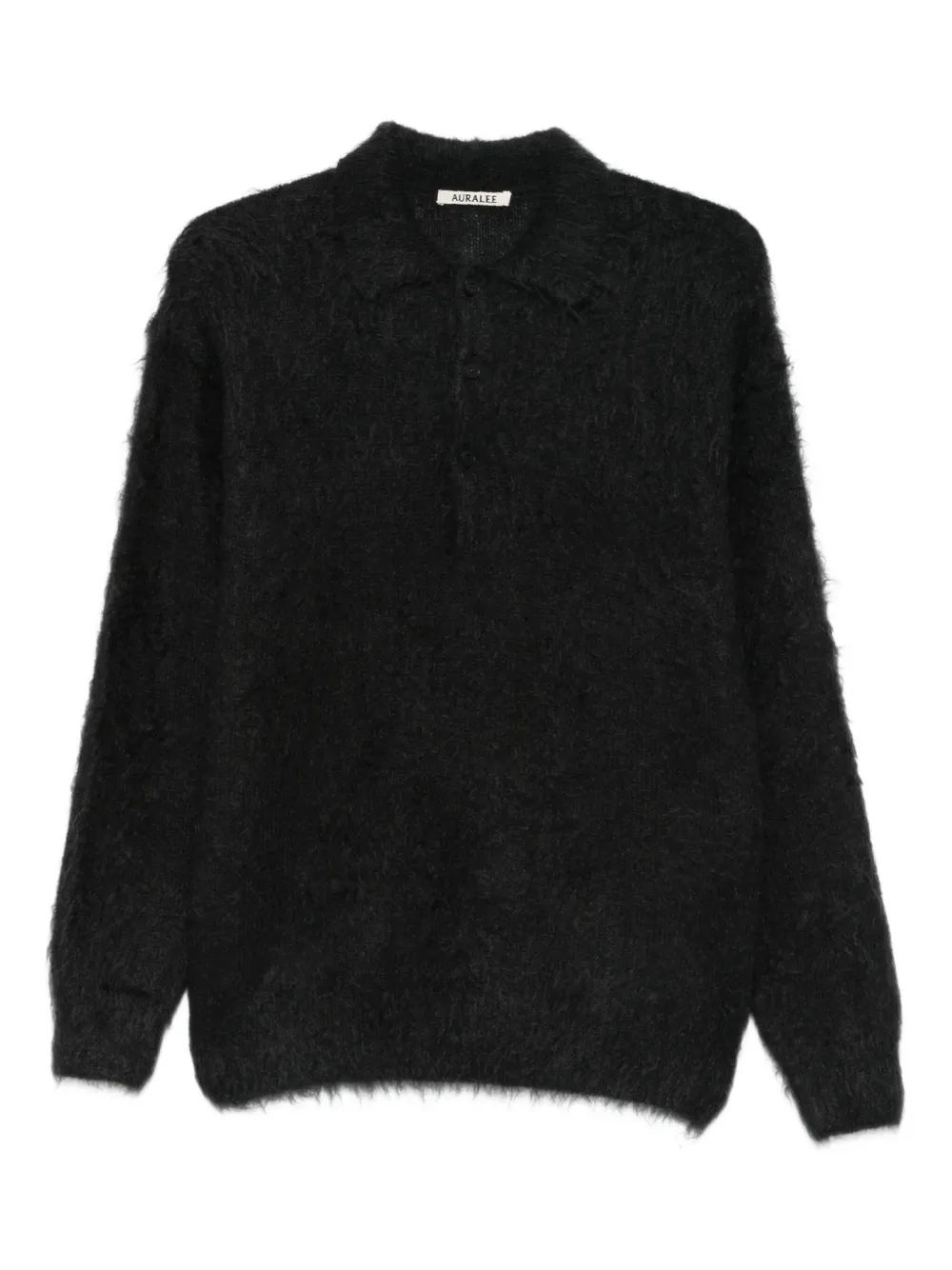 

Рубашка поло с длинными рукавами Auralee, черный