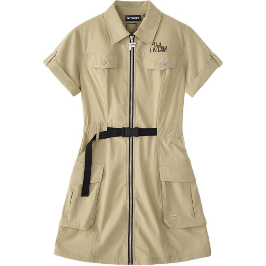 

FILA FUSION WORKWEAR Платье с короткими рукавами женское, попугайно-зеленое
