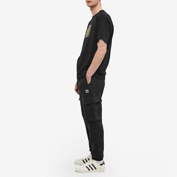 Брюки оригинальные adicolor essentials брюки-карго трилистник Adidas, черный — фото 2