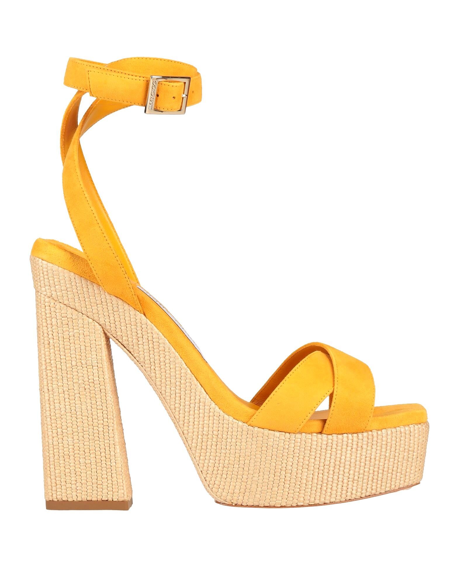 Сандалии Jimmy Choo, желто-оранжевый