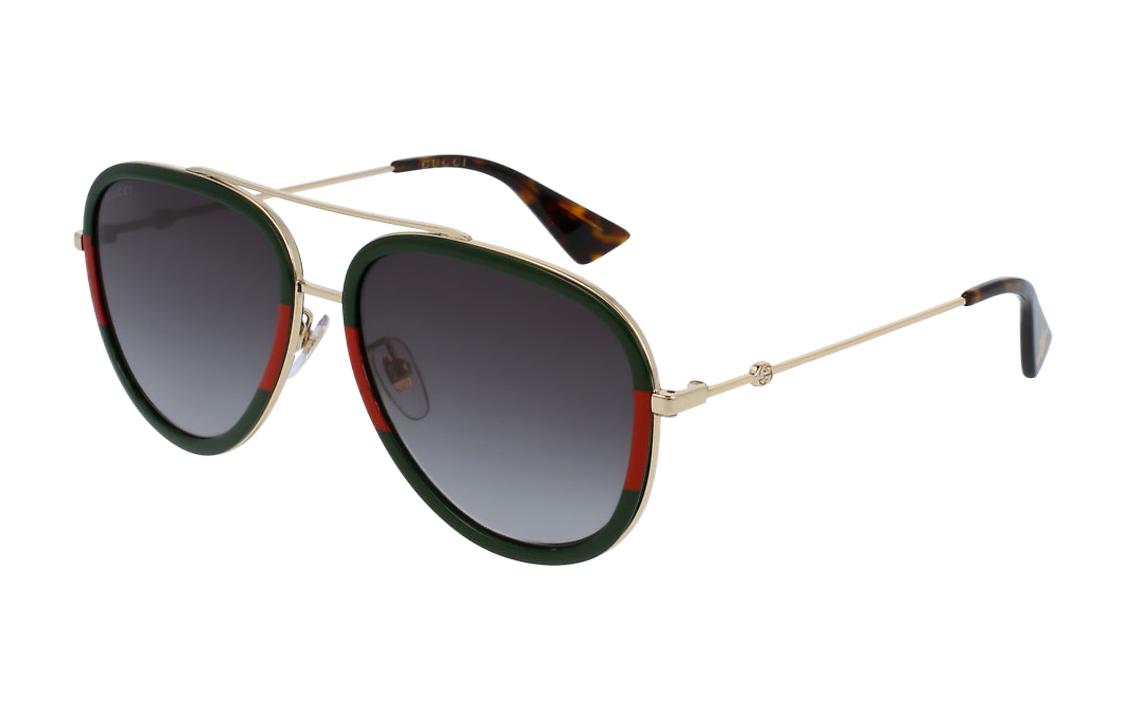 Солнцезащитные очки GUCCI Aviator Golden Green — фото 4