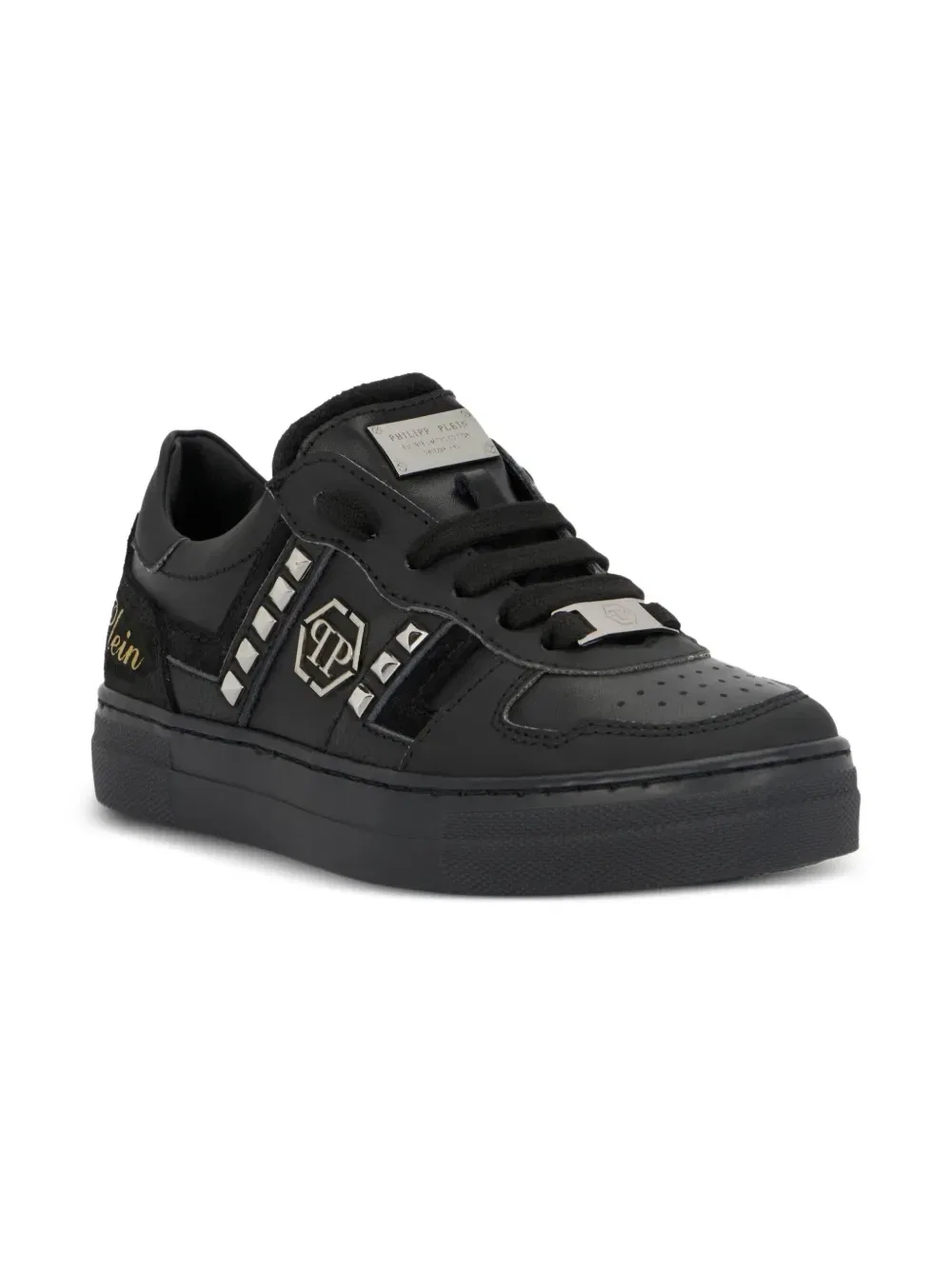 Кеды с заклепками Philipp Plein Junior, черный
