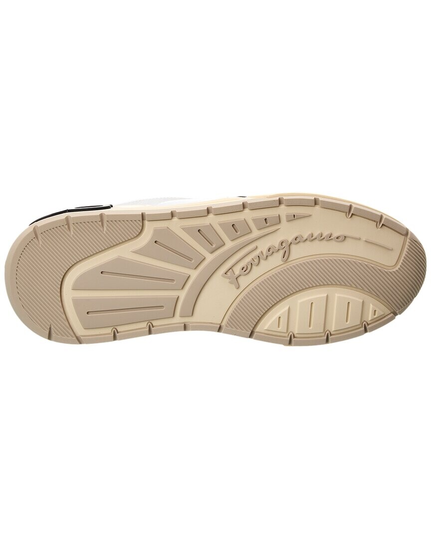 

Кроссовки Ferragamo из кожи и замши Salvatore Ferragamo, белый