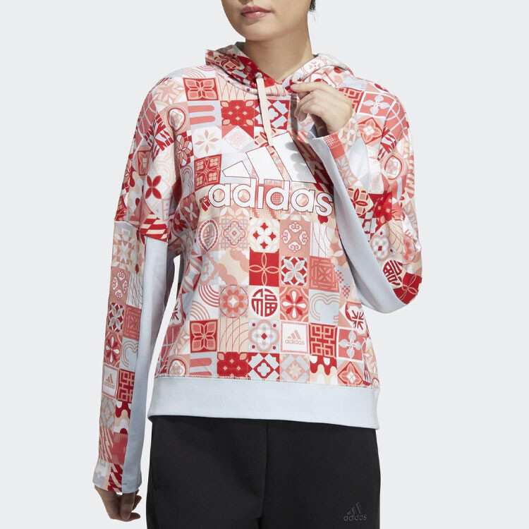 Толстовка женская красная Adidas — фото 2