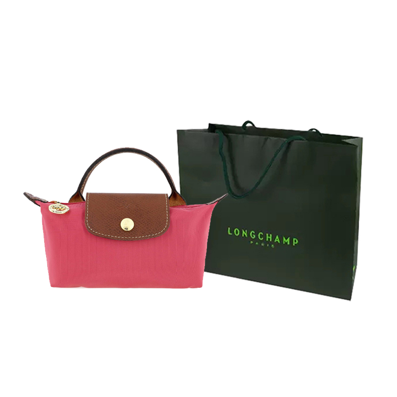 

LONGCHAMP Сумка Le Pliage с кожаной отделкой