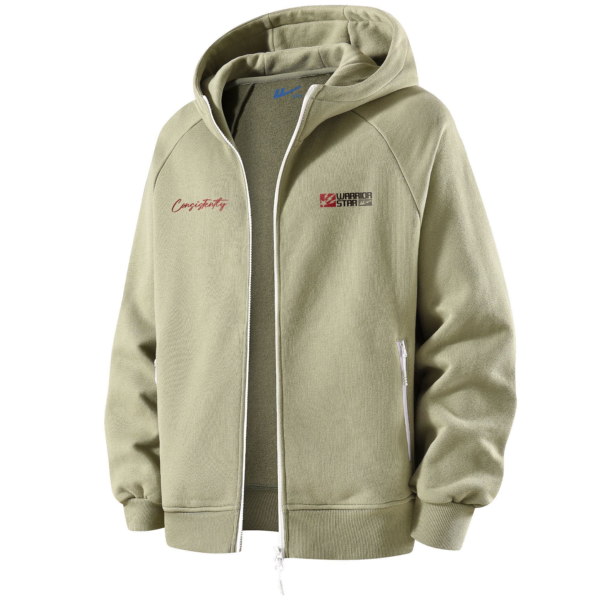 

Толстовка Unisex Hooded Moderate Cardigan WARRIOR, moss зеленый