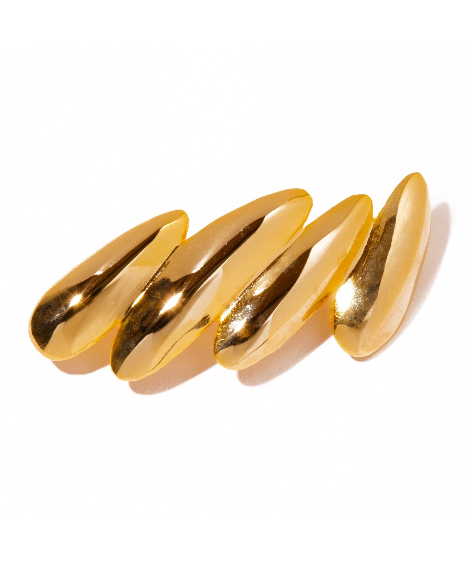 ИРИС 47/абстрактная заколка Iris47, Gold — фото 3