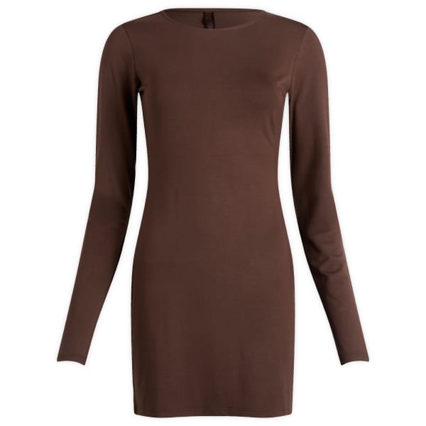 

Платье-Туника с круглым вырезом и гладкими слоями Skims, Espresso