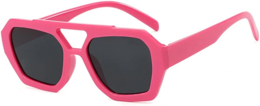 

Солнцезащитные очки с защитой UV400 | Толстая оправа с двойной перемычкой | Для женщин и мужчин | Для занятий спортом на открытом воздухе и вождения DSVIGF, Rose Red Black