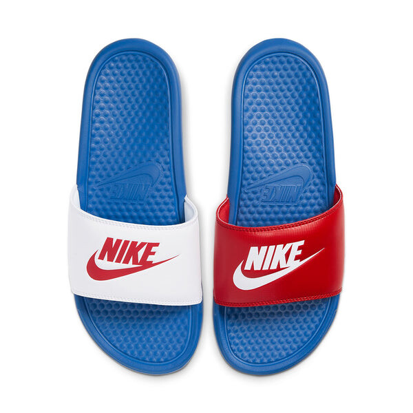 Тапочки benassi jdi slides 'game royal university red' Nike, белый — фото 3