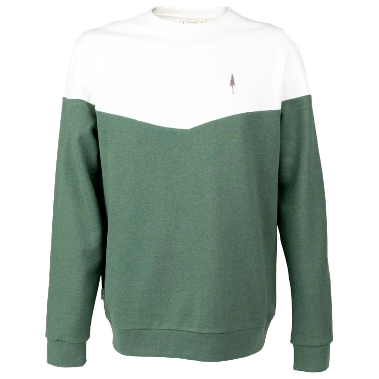 

Пуловер Nikin Treesweater Bicolor, цвет Olive Melange/White