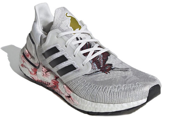 Кроссовки ультра буст 20 Adidas, серый — фото 2