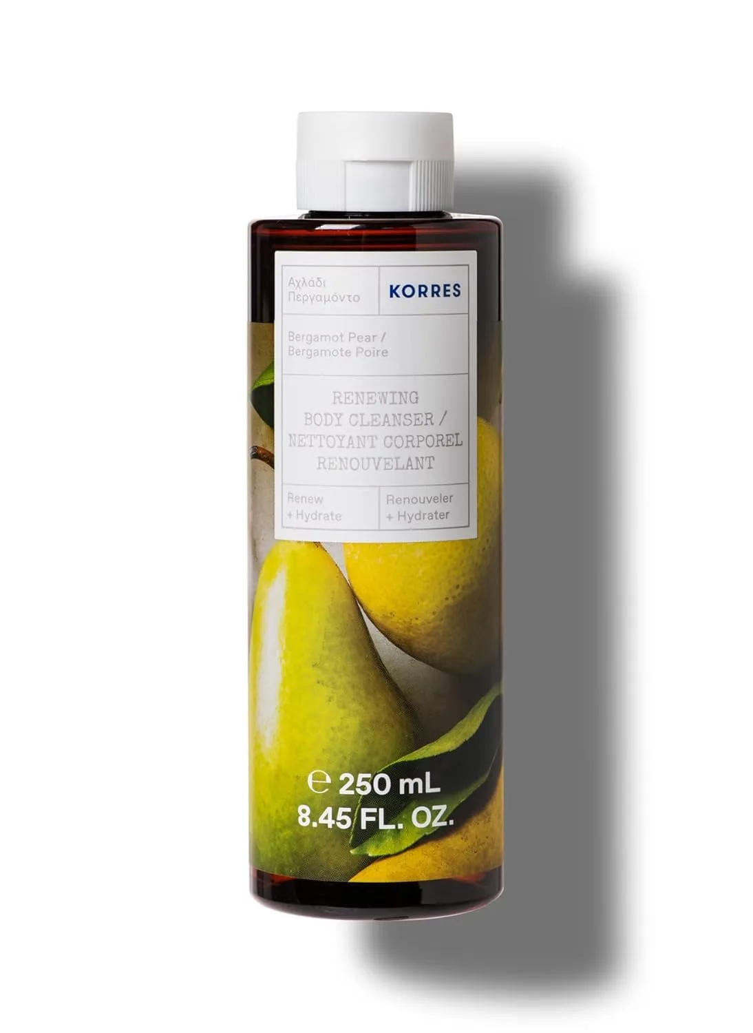Очищающий гель для душа KORRES Bergamot Pear с увлажняющими греческими ботаническими экстрактами, 250 мл 251 мл (1 шт.), Bergamot Pear