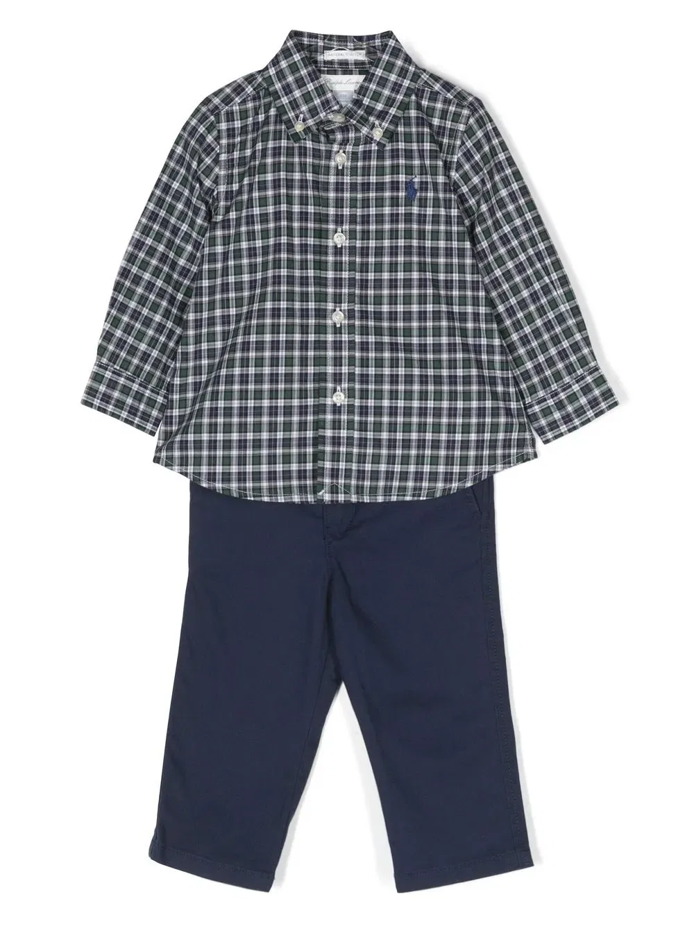 Узкие брюки-чиносы Polo Ralph Lauren Kids, синий