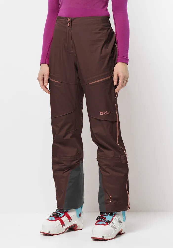 

Лыжные брюки Jack Wolfskin "ALPSPITZE PRO 3L PANTS W", бордовый