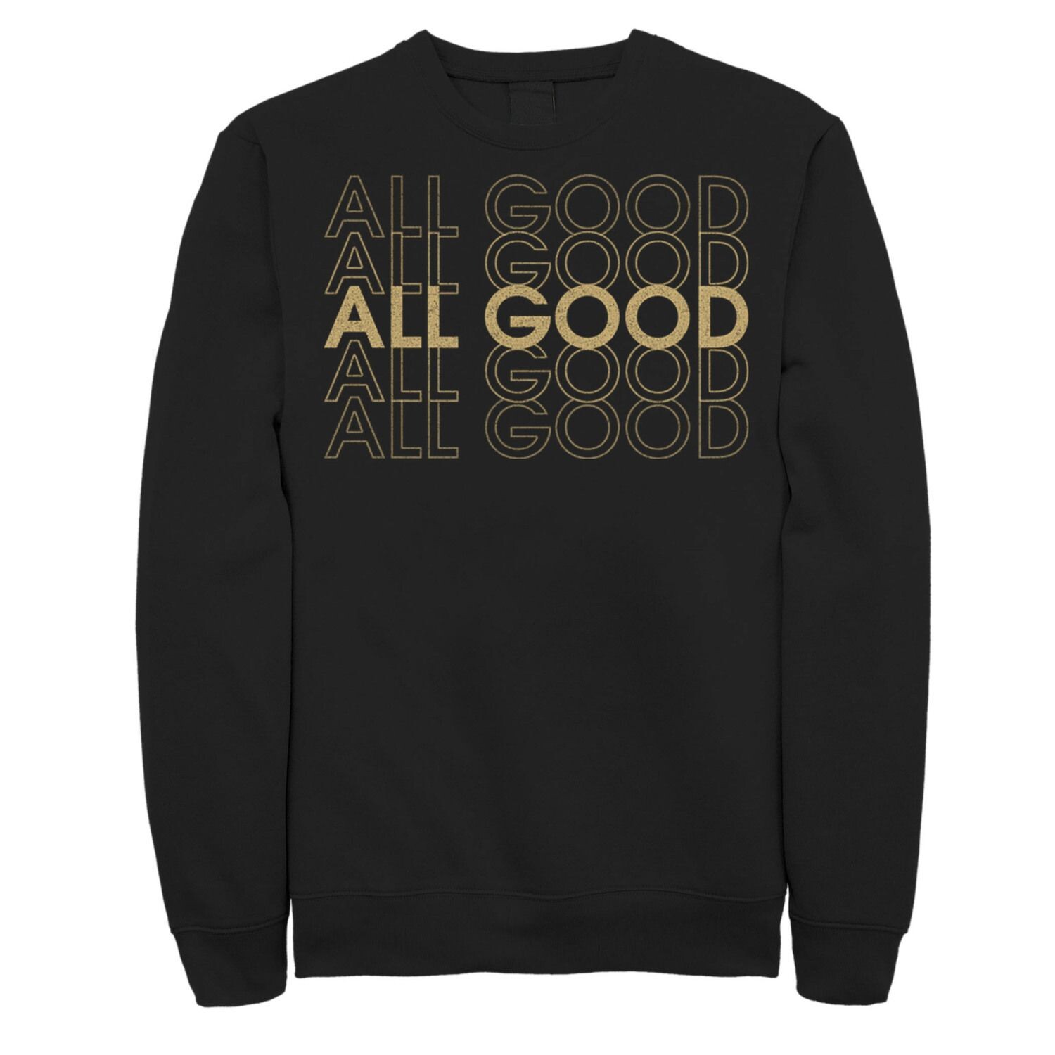 

Мужской свитшот Fifth Sun All Good Text Stack Licensed Character