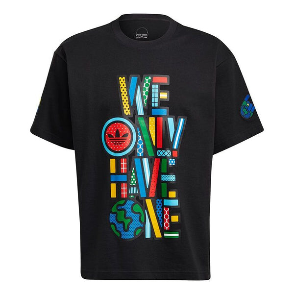 

Футболка originals artist tee ss colours letter printing causual sports male black Adidas, черный