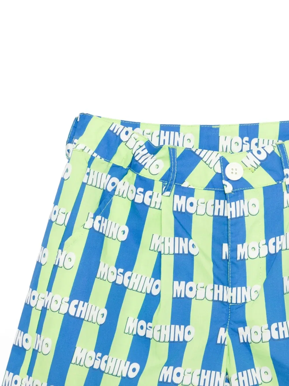 Комплект из футболки и шорт с логотипом Moschino Kids, синий — фото 3