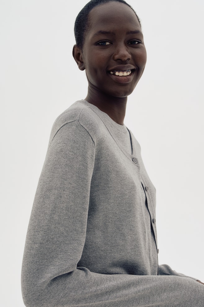 

Кардиган тонкой вязки H&M, серый