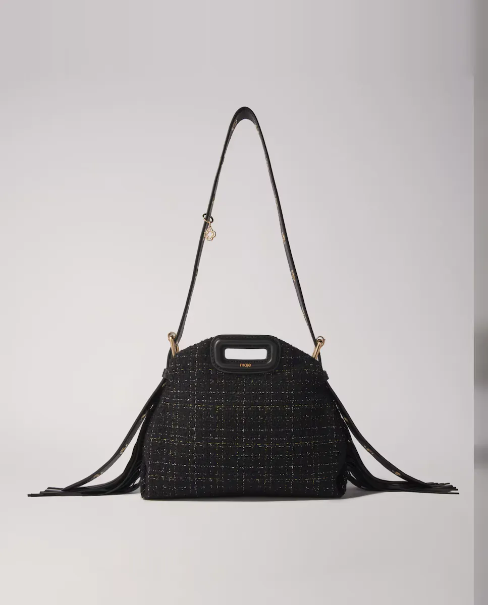

Твидовая сумочка Miss M Mini Maje, черный