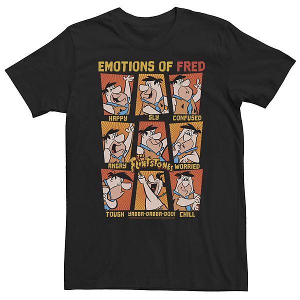 

Футболка Big & Tall The Flintstones Emotions of Fred Flintstone Licensed Character