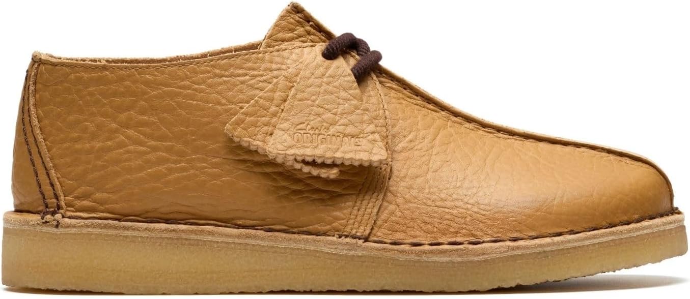 Мужские ботинки Clarks Originals Desert Trek из кожи цвета карри 26182780, initial — фото 2