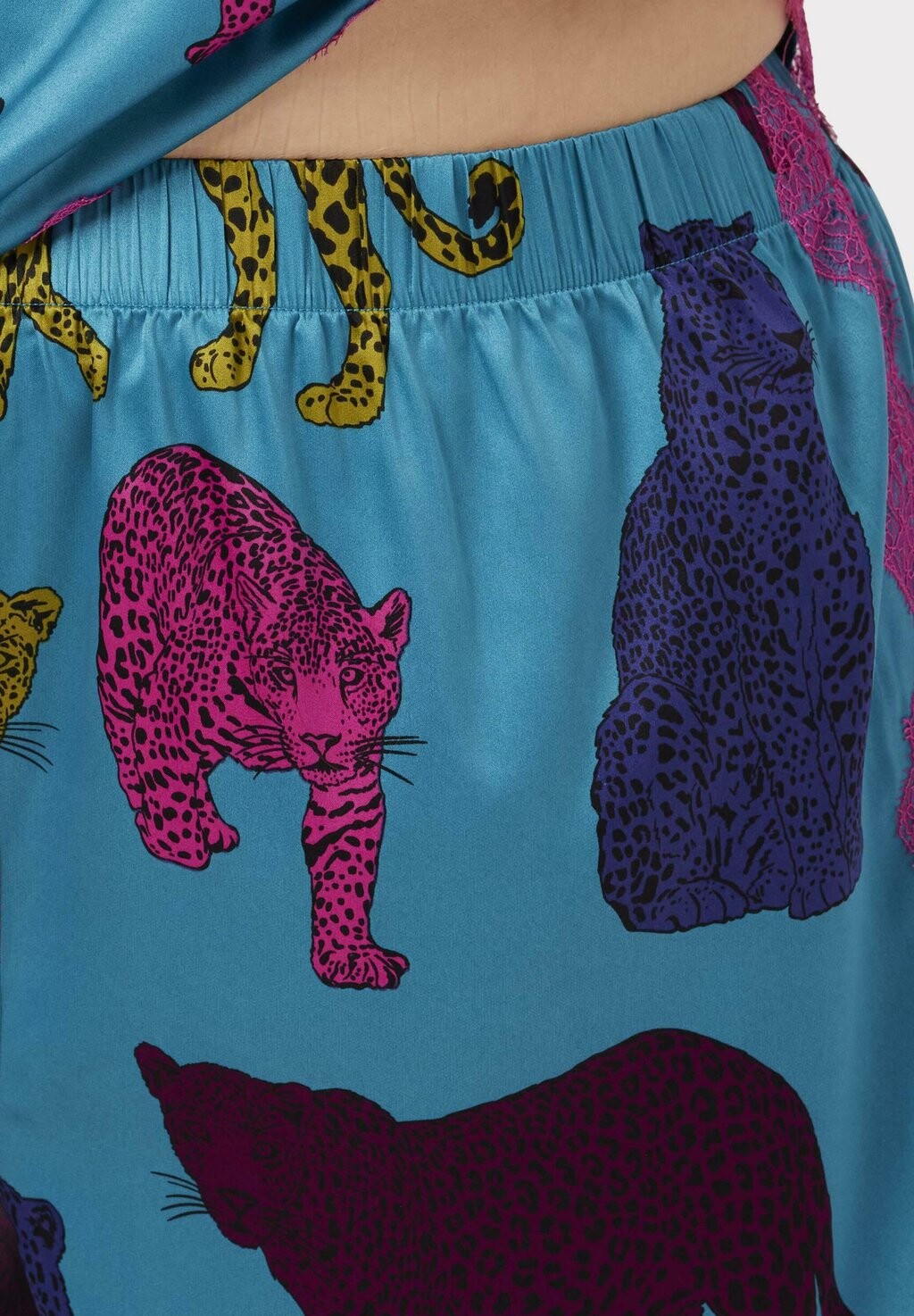 

Пижамный комплект LEOPARD PRINT SET Chelsea Peers, бирюзовый