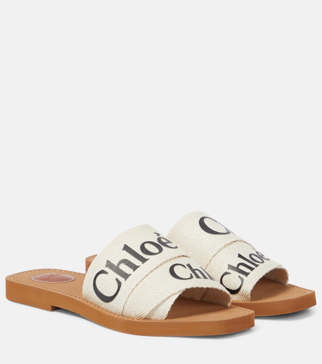 Шлепанцы Woody Chloé, белый