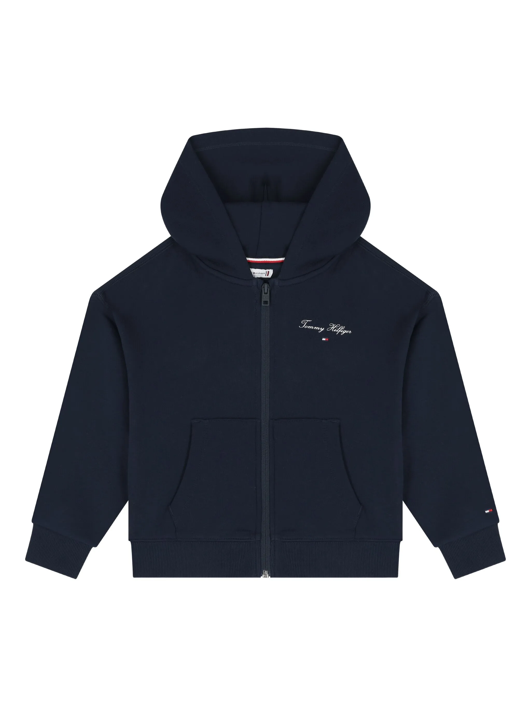 

Худи на молнии с логотипом Tommy Hilfiger Junior, черный