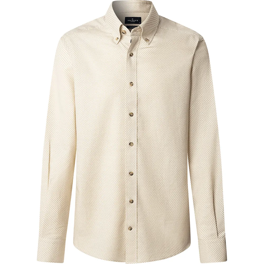 

Рубашка с длинным рукавом Hackett Mini Melange Print, бежевый