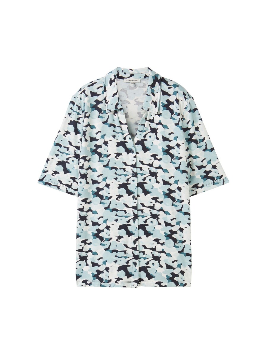 

Блузка TOM TAILOR, цвет Navy/Sky blue