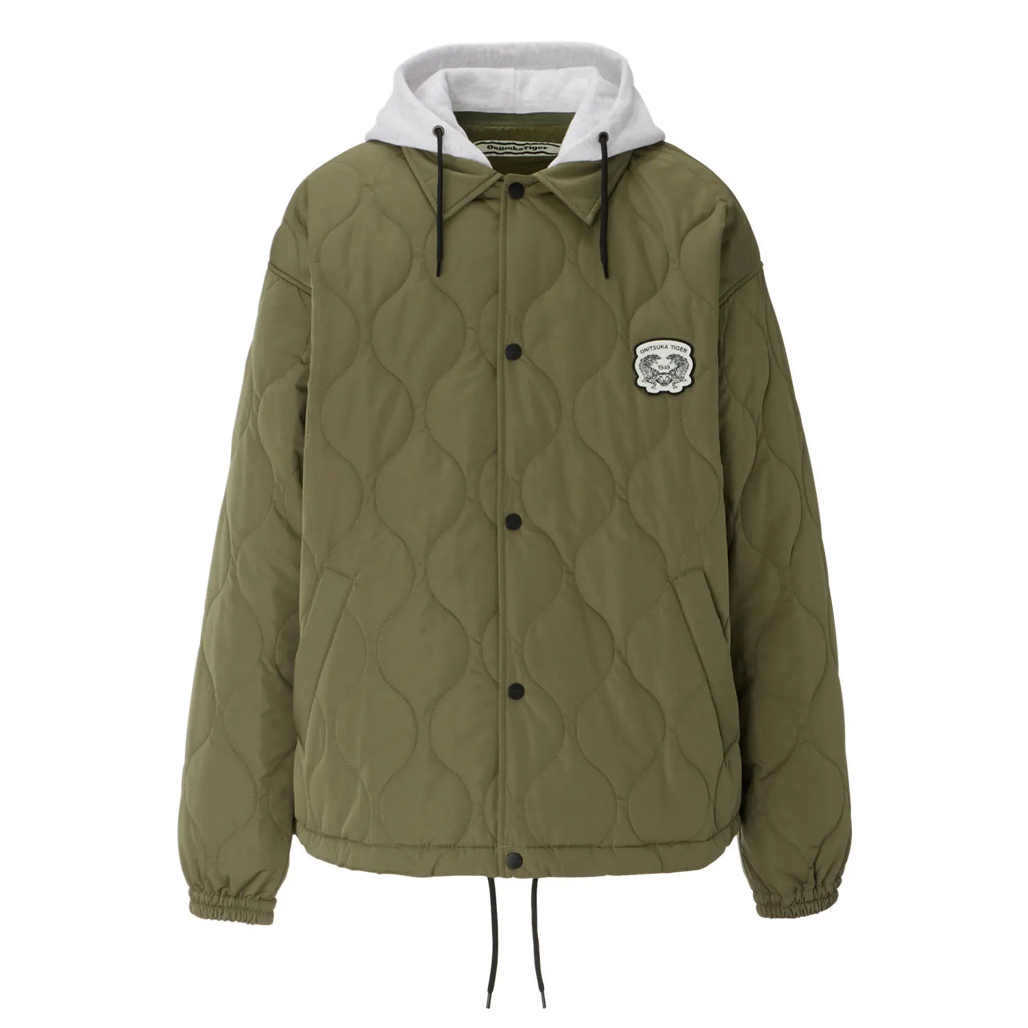 

Onitsuka Tiger Стеганая куртка унисекс цвета хаки, Khaki
