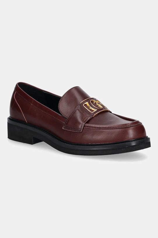 Кожаные мокасины SHUTTLE1 Guess, бордовый