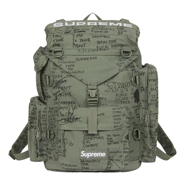 

Сумка field backpack 'olive green black' Supreme, зеленый
