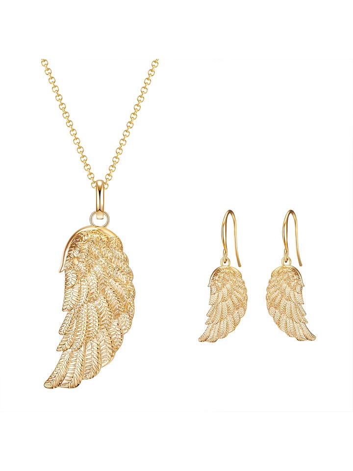 

Комплект из двух украшений: позолоченное колье и серьги Rafaela Donata