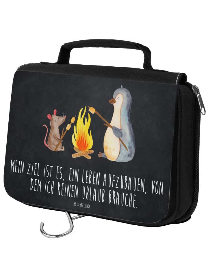 

Mr. & Mrs. Panda Косметичка, пингвин, костер, надпись на доске