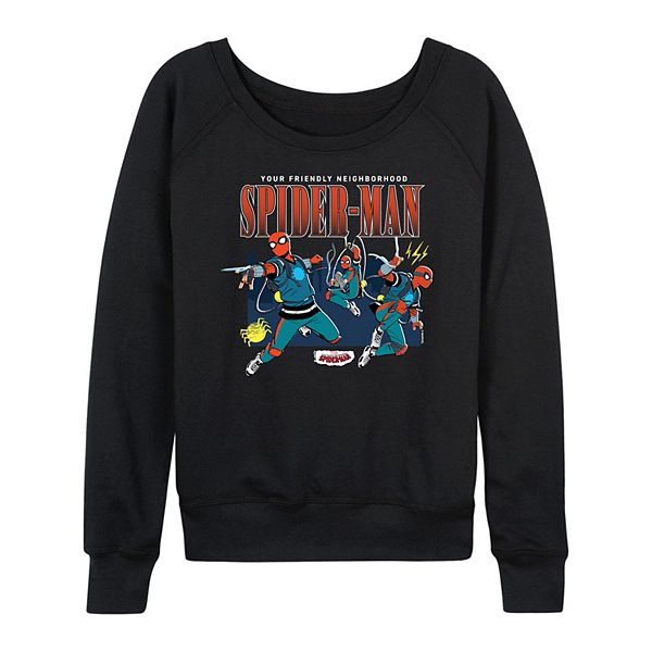 

Женская футболка с длинным рукавом Your Friendly Neighborhood Spider-Man из френч терри Marvel