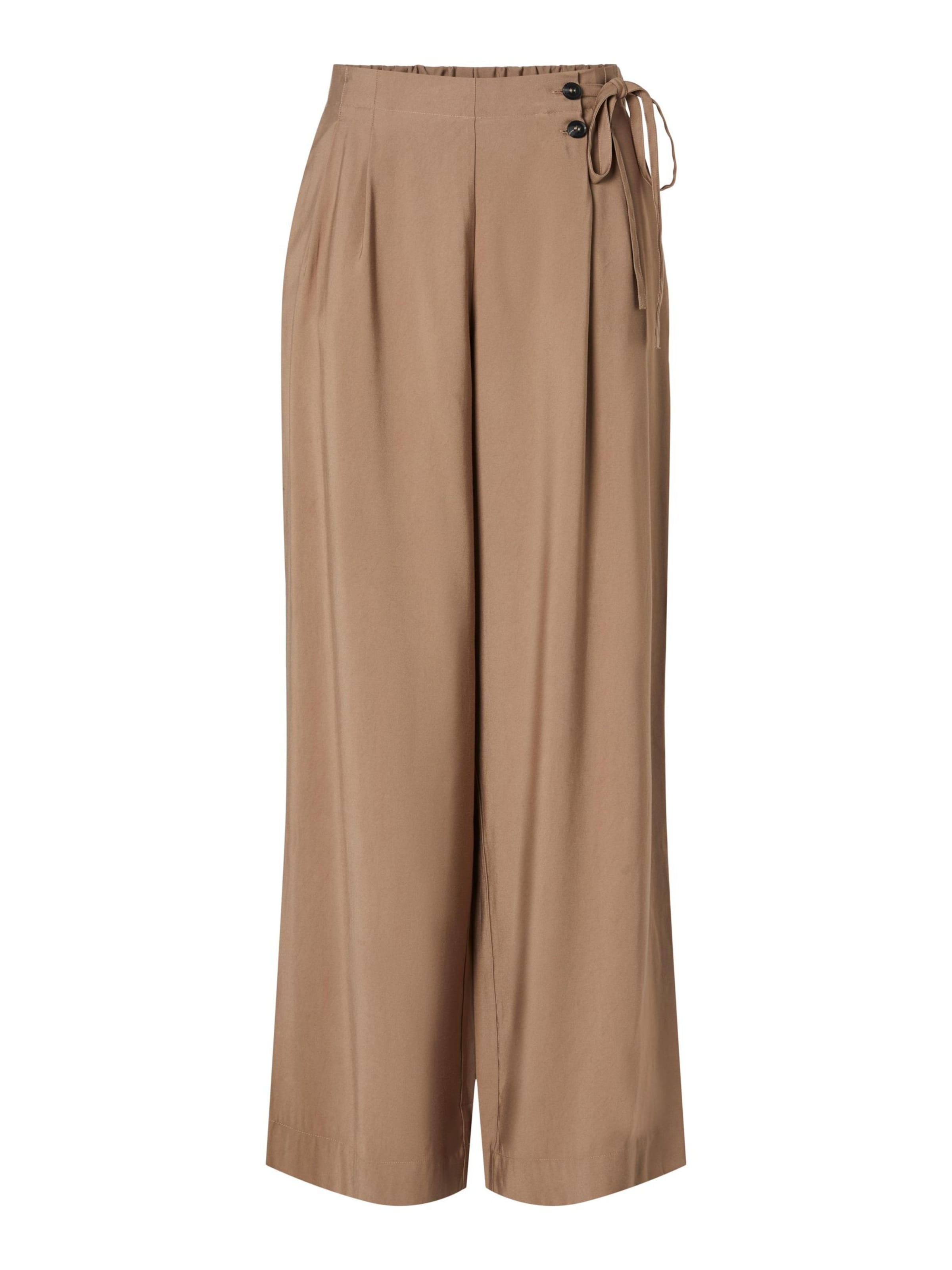 

Широкие брюки со складками 'YASAri' в цвете Camel