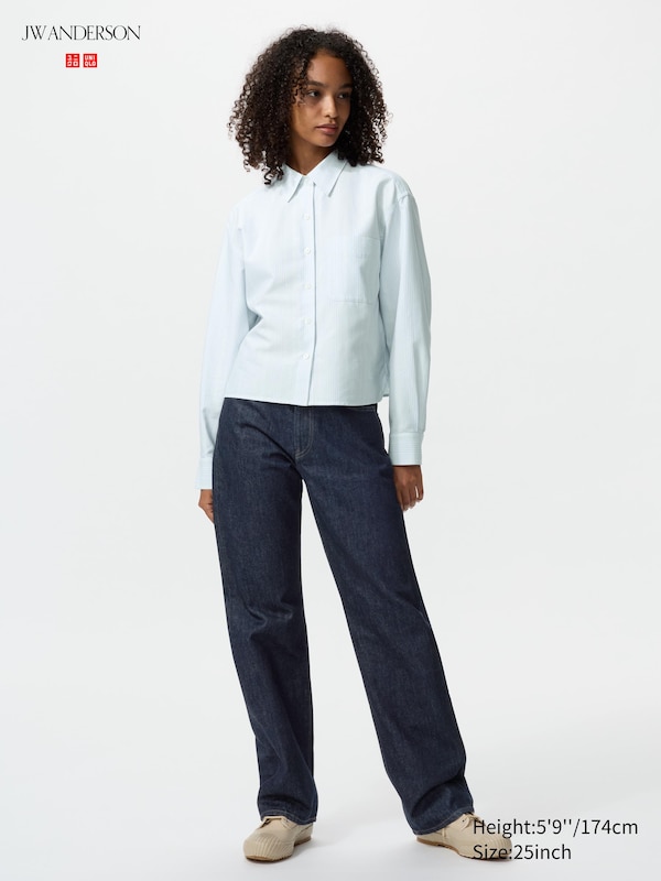Прямые джинсы (длинные) Uniqlo, 69 navy
